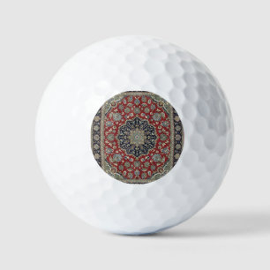 Vintage Persian Rug Pattern Golf Balls