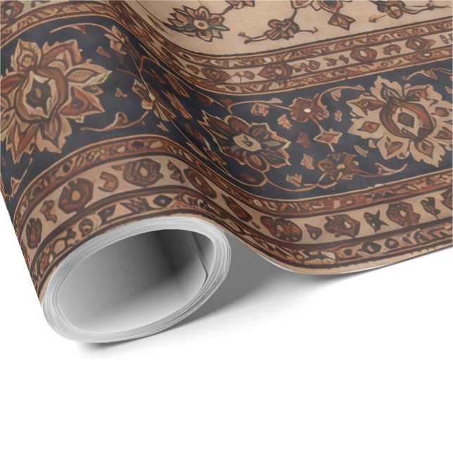 Vintage Persian Rug Pattern Wrapping Paper | Antiq (Roll Corner)