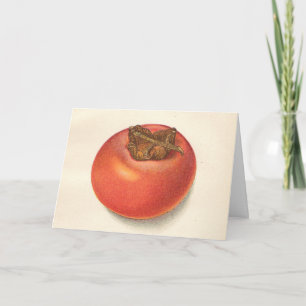 Vintage Persimmon Greeting Card