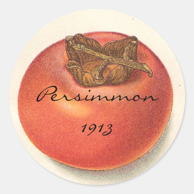 Vintage Persimmon Stickers (Front)