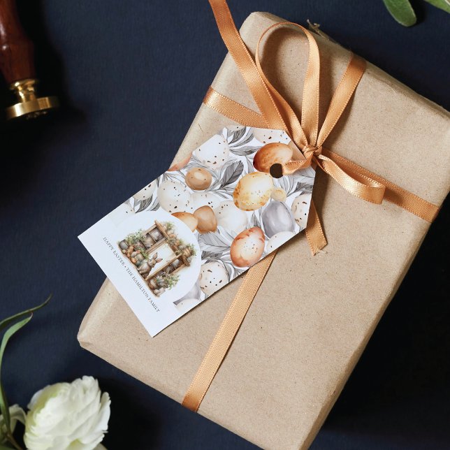 Vintage Personalised Easter Rabbit Gift Tags (Creator Uploaded)