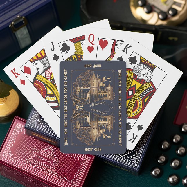 Vintage Personalised Elegant Quote Fun Playing Cards (Creator Uploaded)