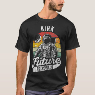Vintage Personalised Kirk Future astronaut Space L T-Shirt