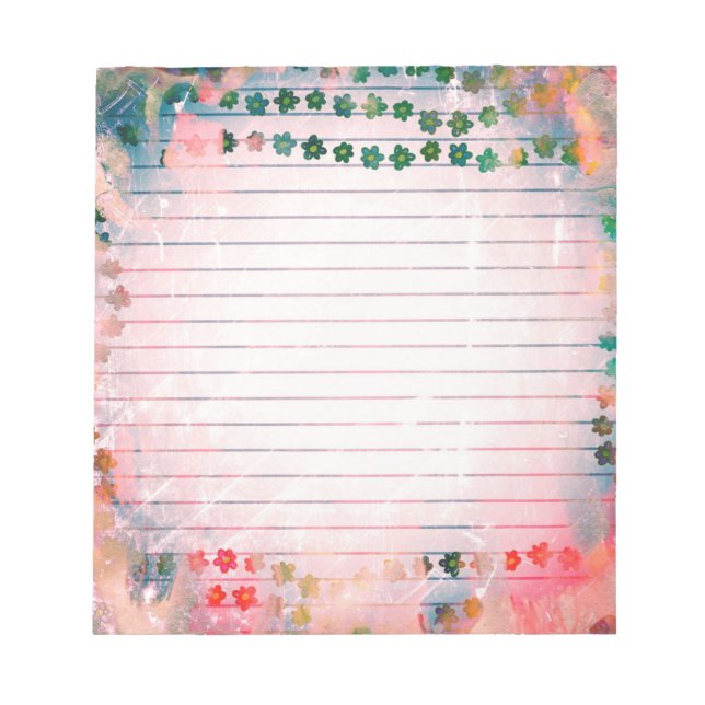 Vintage Personalised Memo Pad with Business Lines (Front)