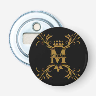 Vintage Personalised Monogram and Name  Bottle Opener