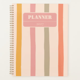 Vintage Personalised Striped Planner