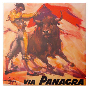 Vintage Peru Ceramic Tile