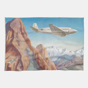 Vintage Peru of the Incas via Pan American Travel Tea Towel