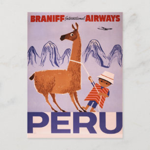 Vintage Peru/South America Postcard