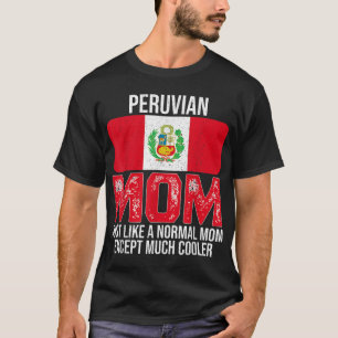 Vintage Peruvian Mum Peru Flag Design Mother's Day T-Shirt