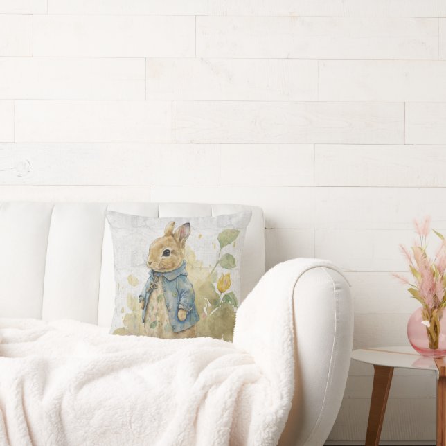  vintage peter rabbit with flowers cushion (Couch)