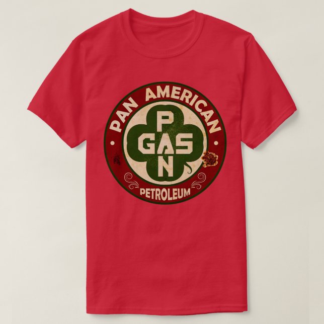 Vintage Petrol Clover Sign T-Shirt (Design Front)