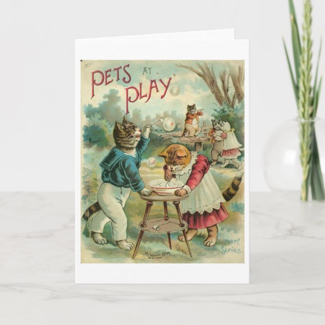 Vintage - Pets at Play, Card (Front)
