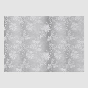 Vintage Pewter Brocade Wedding   Tissue Paper