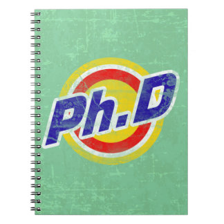 Vintage Ph.D or PhD or Doctor Of Philosophy Notebook