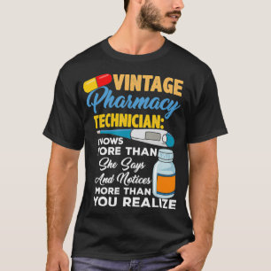 Vintage Pharmacy Technician T-Shirt