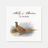 Vintage Pheasant Game Bird Drawing Colour #3