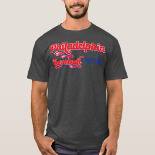 Vintage Philadelphia Baseball Est 1883 Baseball Lo T-Shirt