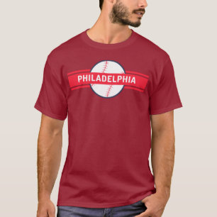 Vintage Philadelphia Baseball Skyline Retro Philly T-Shirt