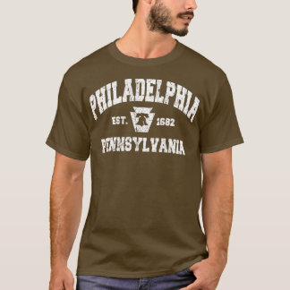Vintage Philadelphia PA Liberty Bell Keystone Stat T-Shirt