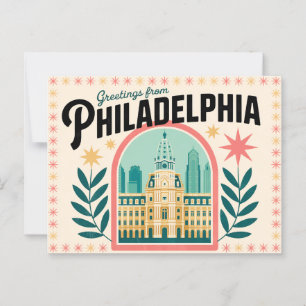 Vintage Philadelphia Postcard   Greetings from