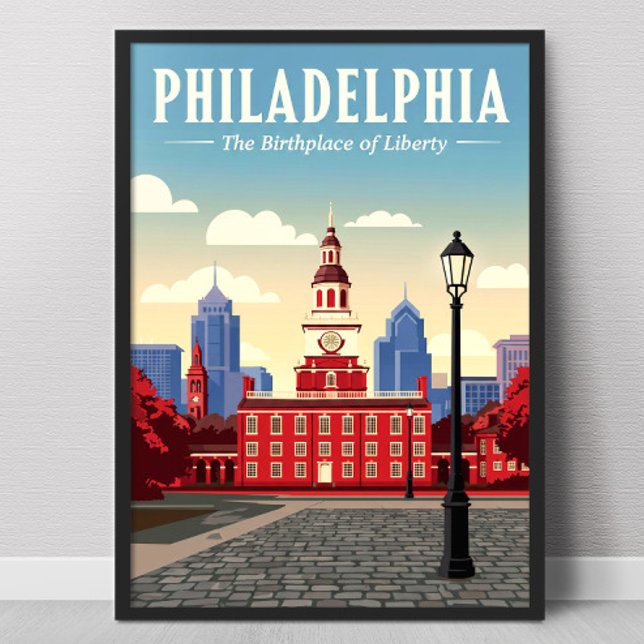 Vintage Philadelphia Poster (Creator Uploaded)