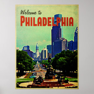 Vintage Philadelphia Travel Poster