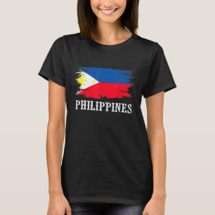 Vintage Philippines Flag I Love Philippines T-Shirt