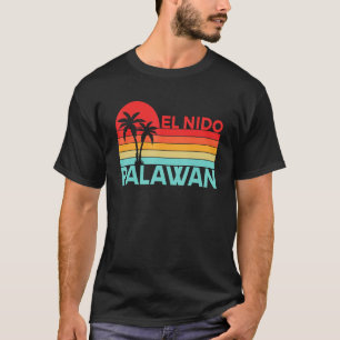Vintage Philippines Vacation Travel Asia El Nido P T-Shirt