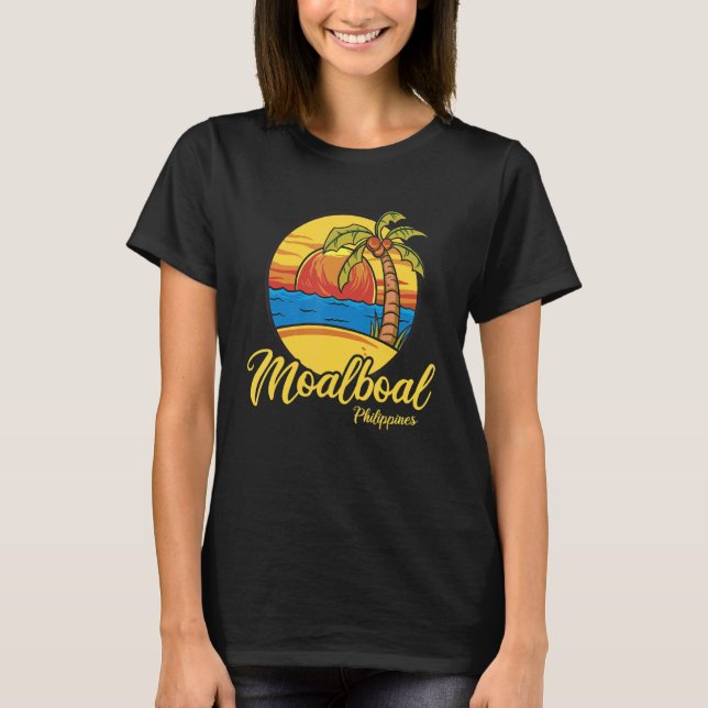 Vintage Philippines Vacation Travel Asia Moalboal  T-Shirt (Front)