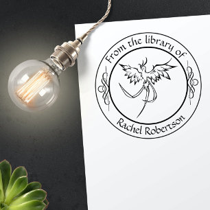 Vintage Phoenix Custom From The Library of Self-inking Stamp