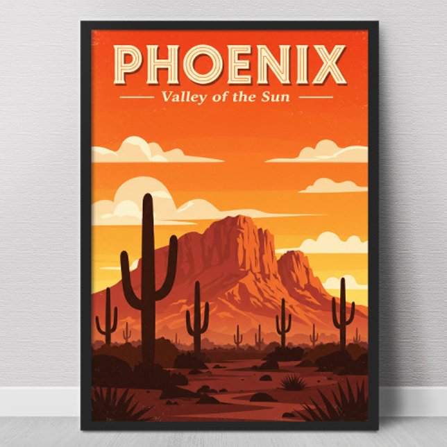 Vintage Phoenix Valley of the Sun Poster (Creator Uploaded)