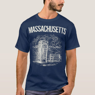Vintage Phone Booth Massachusetts  T-Shirt