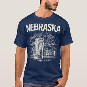 Vintage Phone Booth Nebraska T-Shirt