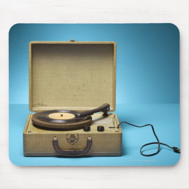 Vintage Phonograph Mouse Mat (Front)