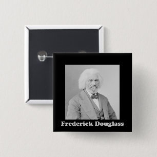 Vintage Photo African American Frederick Douglass 15 Cm Square Badge