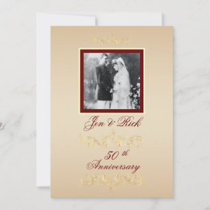 Vintage Photo Anniversary Invites