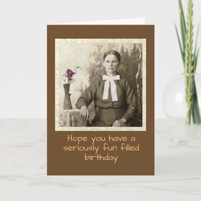 Vintage photo Birthday card (Front)