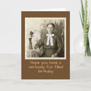 Vintage photo Birthday card