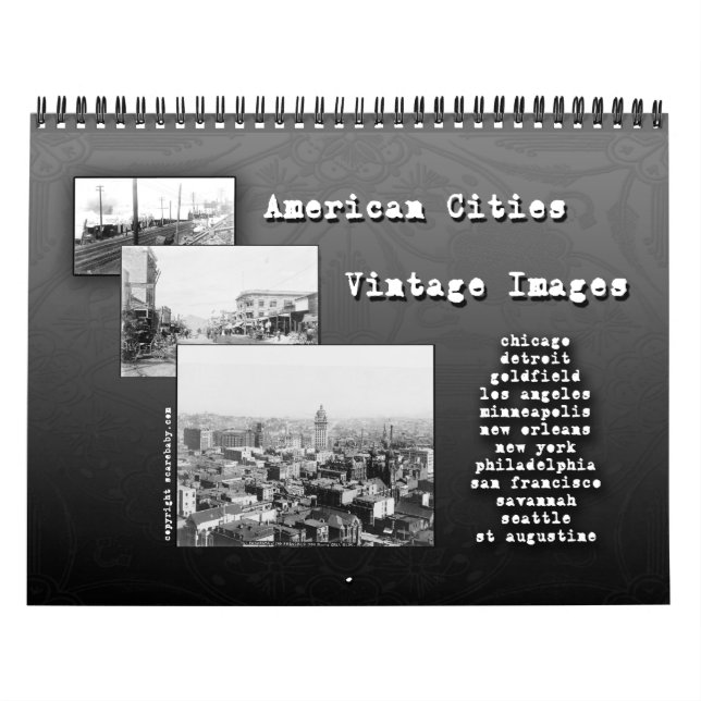 Vintage Photo Calendar of American Cities (Cover)