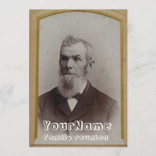 Vintage Photo Family Reunion Invitation