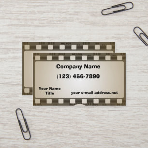 Vintage Photo Film Strip Business Card