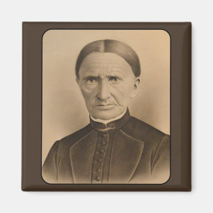 Vintage Photo Frowning Victorian Woman Magnet