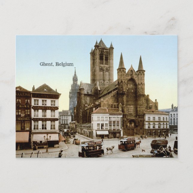 Vintage photo: Ghent, Belgium Postcard (Front)