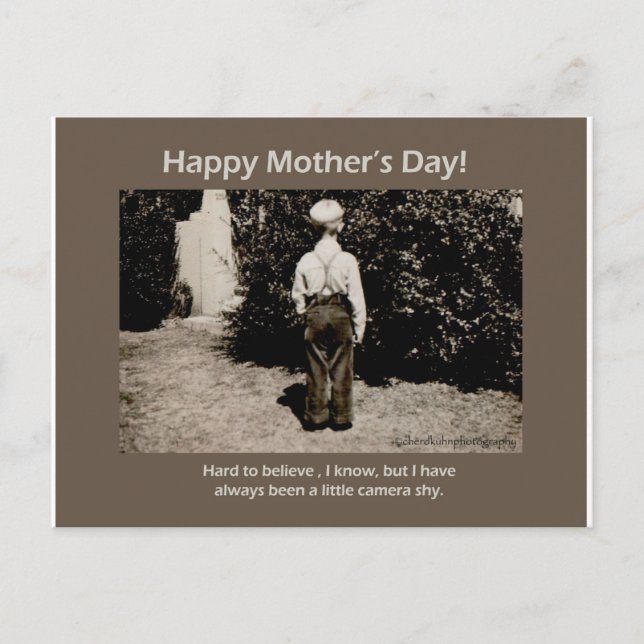 Vintage Photo Happy Mother's Day Card (Front)