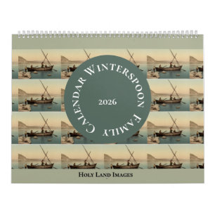 Vintage Photo Holy Land Pastor Appreciation Gift Calendar