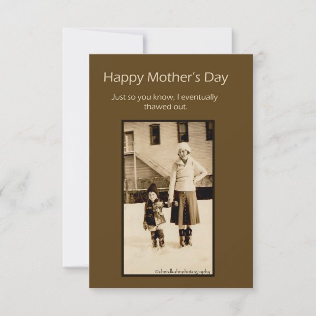 Vintage Photo Mother's Day Card (Front)