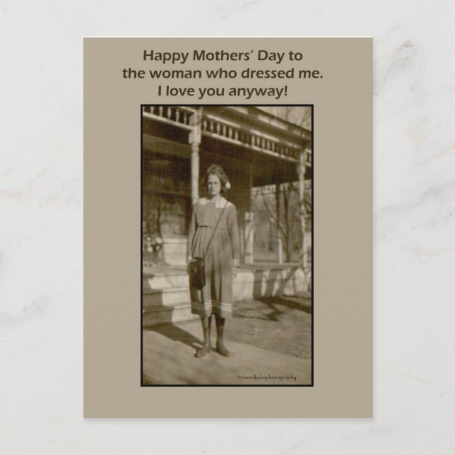 Vintage Photo Mother's Day Card (Front)