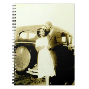 Vintage Photo of African American Couple Notebook