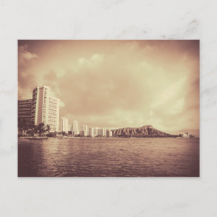 Vintage Photo Of Hawaii Beach Postcard